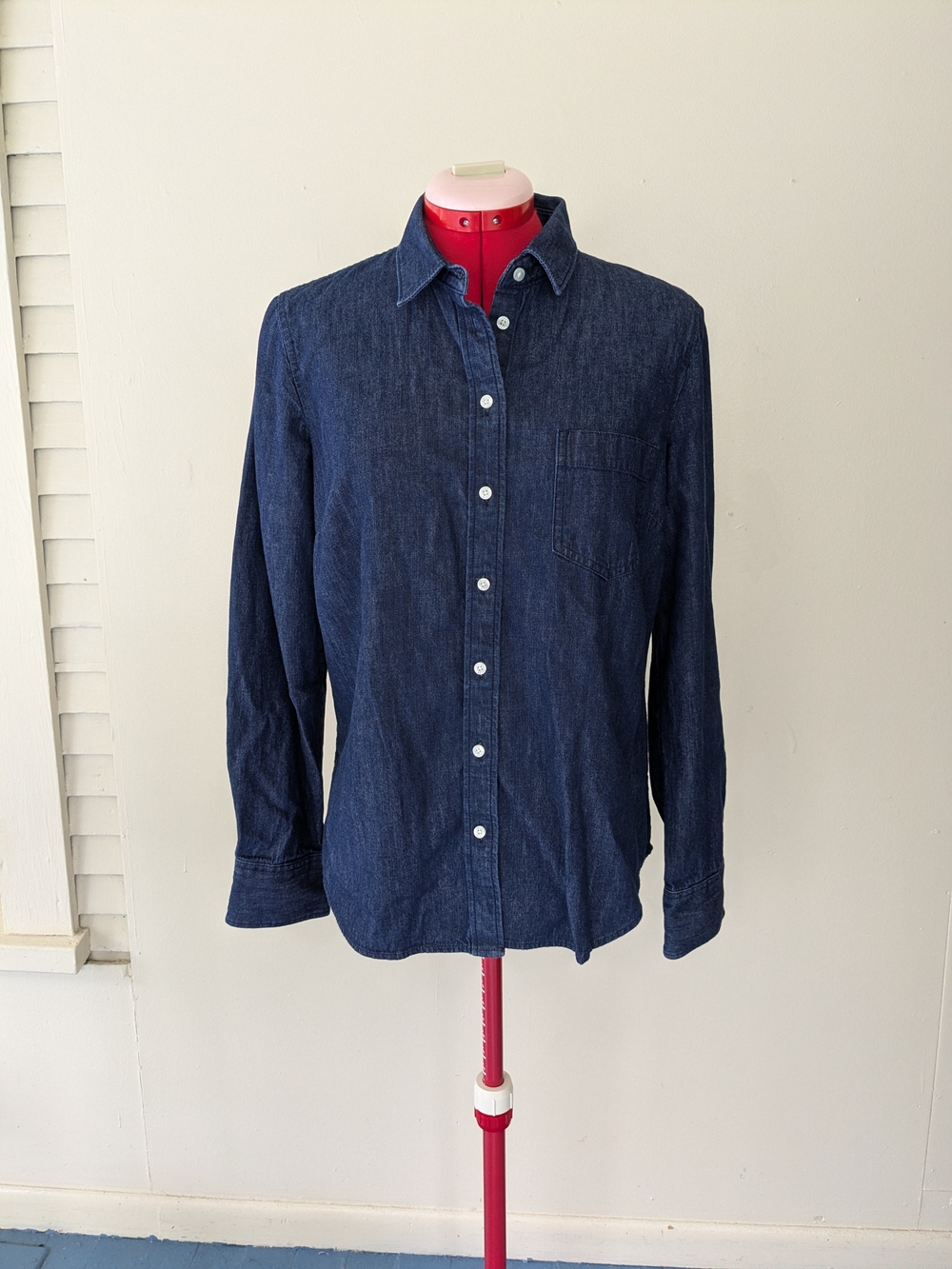 J. Crew Indigo Denim Button-Down Shirt